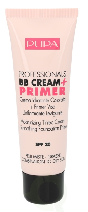 Pupa Milano Pupa Pupa Professionals BB Cream + Primer SPF20 50 ml #002 Sand - Combination To Oily Skin i gruppen SKØNHED & HELSE / Makeup / Makeup ansigt / CC/BB Cream hos TP E-commerce Nordic AB (C54840)