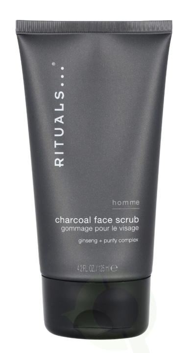 Rituals Homme Charcoal Face Scrub 125 ml Ginseng + Purity Complex i gruppen SKØNHED & HELSE / Hudpleje / Ansigt / Rengøring hos TP E-commerce Nordic AB (C55014)