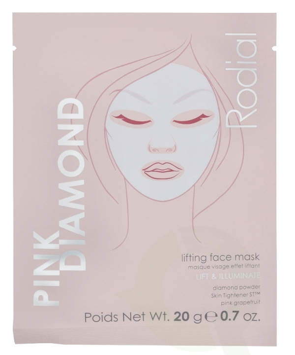 Rodial Pink Diamond Lifting Face Mask 80 gr 4x20gr i gruppen SKØNHED & HELSE / Hudpleje / Ansigt / Masker hos TP E-commerce Nordic AB (C55031)