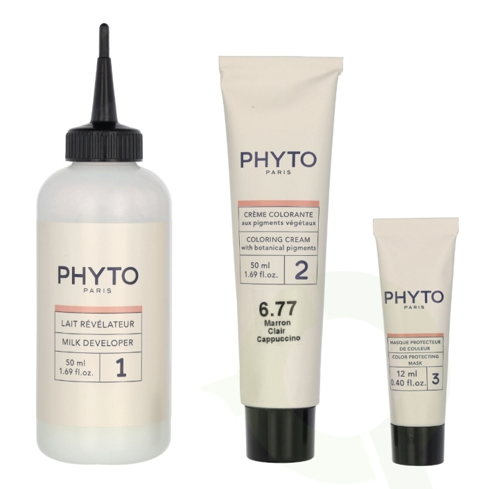 Phyto Phytocolor Permanent Color 112 ml #6.77 Light Brown Cappuccino i gruppen SKØNHED & HELSE / Hår og styling / Hårpleje / Hårfarve / Hårfarve & Farve bombe hos TP E-commerce Nordic AB (C55171)