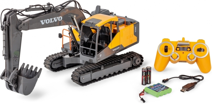 Carson Excavator Volvo - fjärrstyrd grävmaskin i gruppen LEGETØJ, BØRN & BABY / Radiostyrede / Radiostyrede biler hos TP E-commerce Nordic AB (C55264)