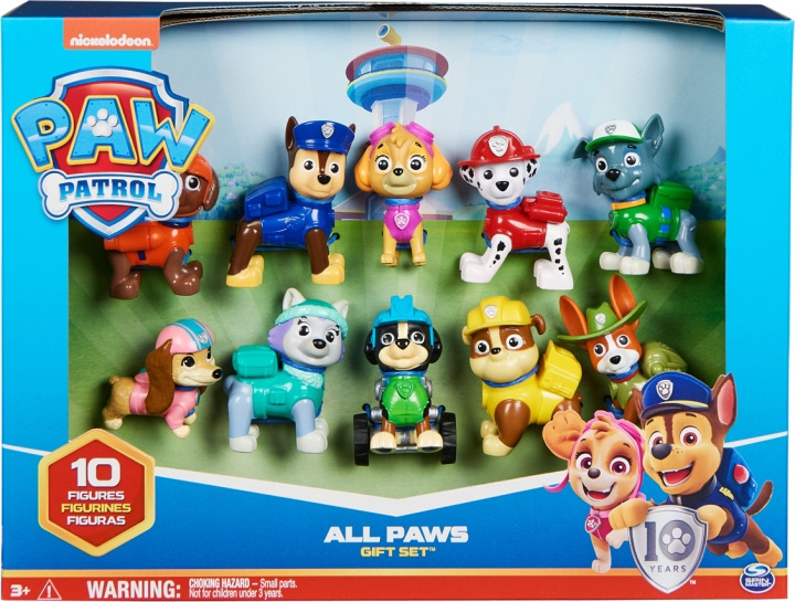 Paw Patrol figurpaket, 10 figurer i gruppen LEGETØJ, BØRN & BABY / Legetøj / Figurer, miniaturer og tilbehør hos TP E-commerce Nordic AB (C55312)