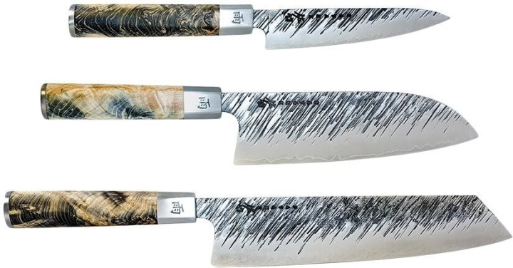 Satake Ame knivset, 3st knivar i gruppen HJEM, HUS & HAVE / Køkkenredskaber / Køkkenknive & Knivslibemaskiner hos TP E-commerce Nordic AB (C55369)