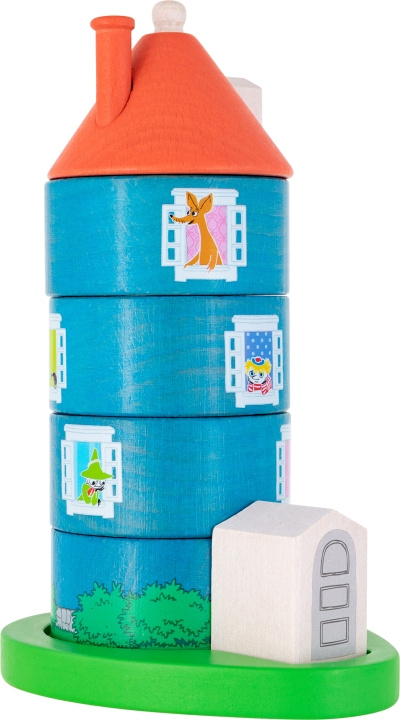 Mumin - stapelbart Muminhus, trä i gruppen LEGETØJ, BØRN & BABY / Legetøj / Bygge legesager / Klodser hos TP E-commerce Nordic AB (C55411)
