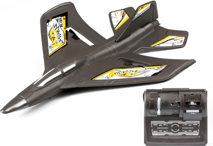 Flybotic Plane X-Twin Evo Style B - fjärrstyrt flygplan, gult/svart. i gruppen LEGETØJ, BØRN & BABY / Radiostyrede / Andet hos TP E-commerce Nordic AB (C55415)