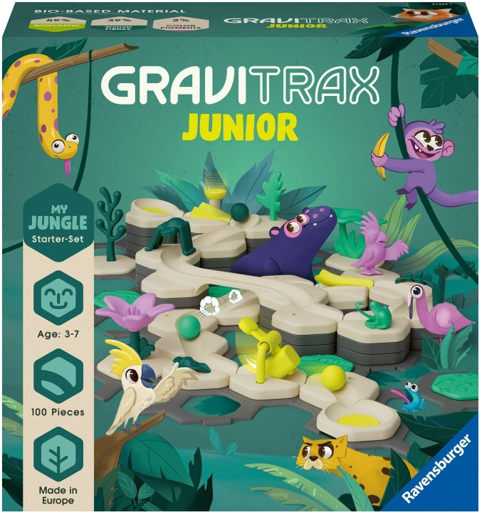 GraviTrax Junior Starter Set L Jungle i gruppen LEGETØJ, BØRN & BABY / Legetøj / Bygge legesager / Klodser hos TP E-commerce Nordic AB (C55416)