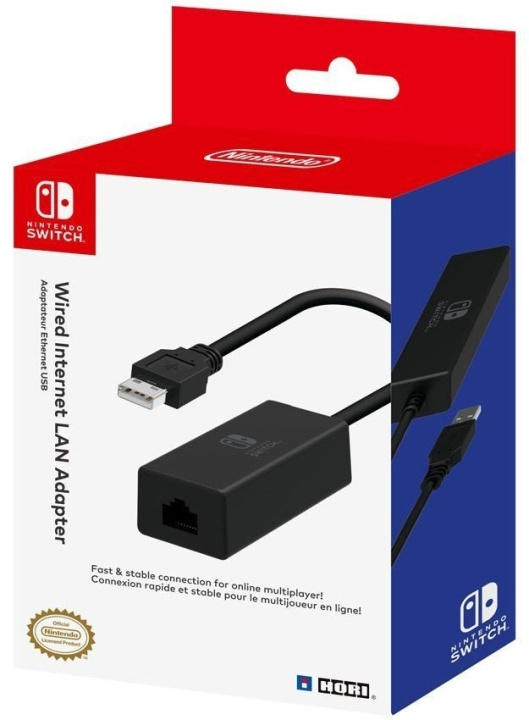 Hori Wired Internet LAN Adapter -nätadapter för kabelanslutning till internet, Switch. i gruppen HJEMMEELEKTRONIK / Spilkonsoller og tilbehør / Nintendo Switch / Tilbehør hos TP E-commerce Nordic AB (C56097)