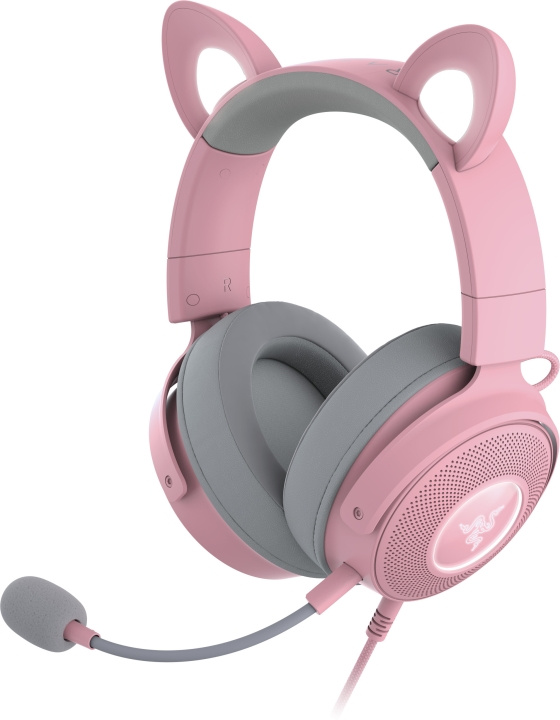 Razer Kraken Kitty V2 Pro Gaming Headset, Rosa i gruppen COMPUTERTILBEHØR / GAMING / Headset hos TP E-commerce Nordic AB (C56123)