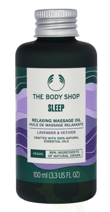 The Body Shop Sleep Relaxing Massage Oil 100 ml Lavender & Vetiver i gruppen SKØNHED & HELSE / Hudpleje / Kropspleje / Kropsolie hos TP E-commerce Nordic AB (C56372)