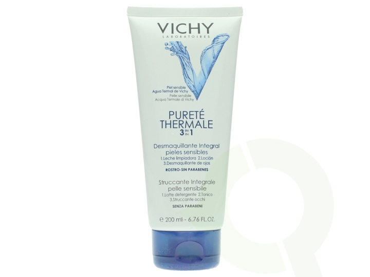 Vichy Purete Thermale 3In1 One Step Cleanser 200 ml Sensitive Skin - 1.Cleansing Milk, 2.Toner, 3.Eye Make-up Remover i gruppen SKØNHED & HELSE / Hudpleje / Ansigt / Rengøring hos TP E-commerce Nordic AB (C56603)