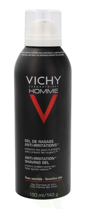 Vichy Sensi Shave Anti-Irritation Shaving Gel 150 ml Sensitive Skin i gruppen SKØNHED & HELSE / Hår og styling / Barbering og trimning / Barberskraber og tilbehør hos TP E-commerce Nordic AB (C56623)