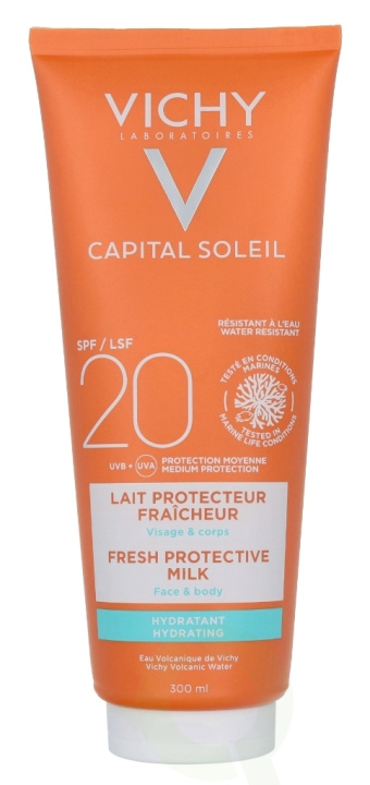 Vichy Capital Soleil Fresh Protective Milk SPF20 300 ml i gruppen SKØNHED & HELSE / Hudpleje / Tanning / Solbeskyttelse hos TP E-commerce Nordic AB (C56629)