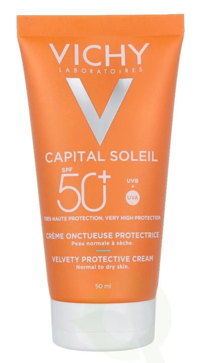 Vichy Ideal Soleil Velvety Cream Complexion SPF50 50 ml Waterproof i gruppen SKØNHED & HELSE / Hudpleje / Tanning / Solbeskyttelse hos TP E-commerce Nordic AB (C56630)