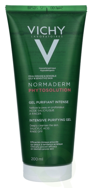 Vichy Normaderm Phytosolution Inten. Purifying Gel 200 ml Oily Skin To Sensitive Skin i gruppen SKØNHED & HELSE / Hudpleje / Ansigt / Rengøring hos TP E-commerce Nordic AB (C56653)