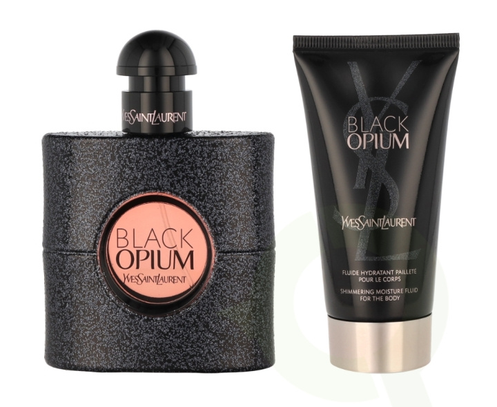 Yves Saint Laurent YSL Black Opium Giftset 100 ml EDP 50 ml/Body Lotion 50 ml/Travel Selection i gruppen SKØNHED & HELSE / Gaveæske / Gaveæske til hende hos TP E-commerce Nordic AB (C56823)