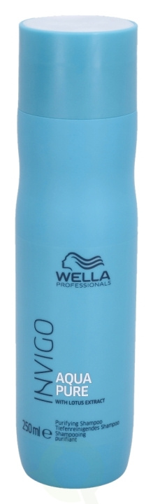 Wella Invigo - Balance Aqua Pure Purifying Shampoo 250 ml With Lotus Extract i gruppen SKØNHED & HELSE / Hår og styling / Hårpleje / Shampoo hos TP E-commerce Nordic AB (C56848)