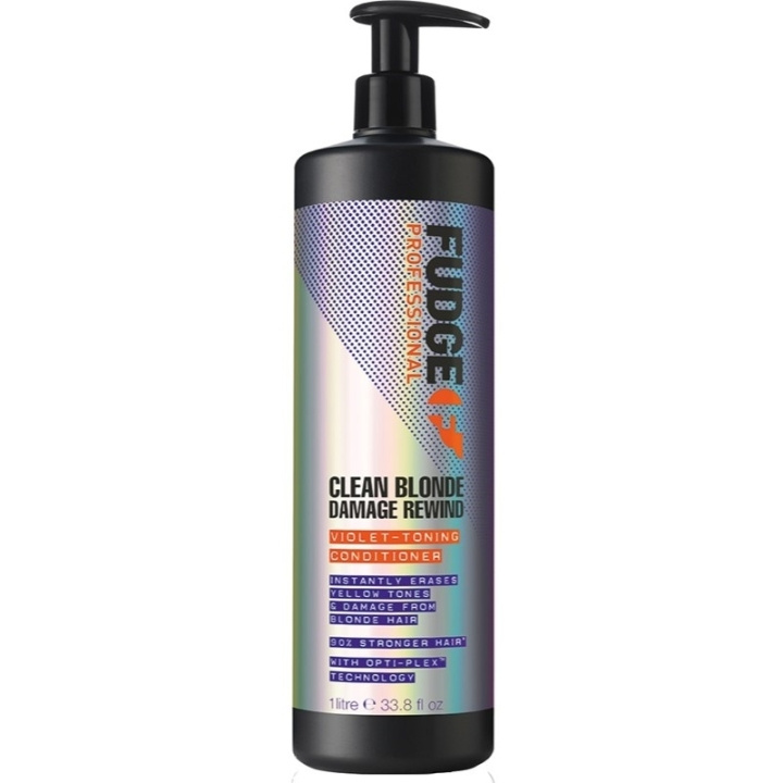 Fudge Clean Blonde Damage Rewind Violet-Toning Conditioner 1000ml i gruppen SKØNHED & HELSE / Hår og styling / Hårpleje / Balsam hos TP E-commerce Nordic AB (C56988)