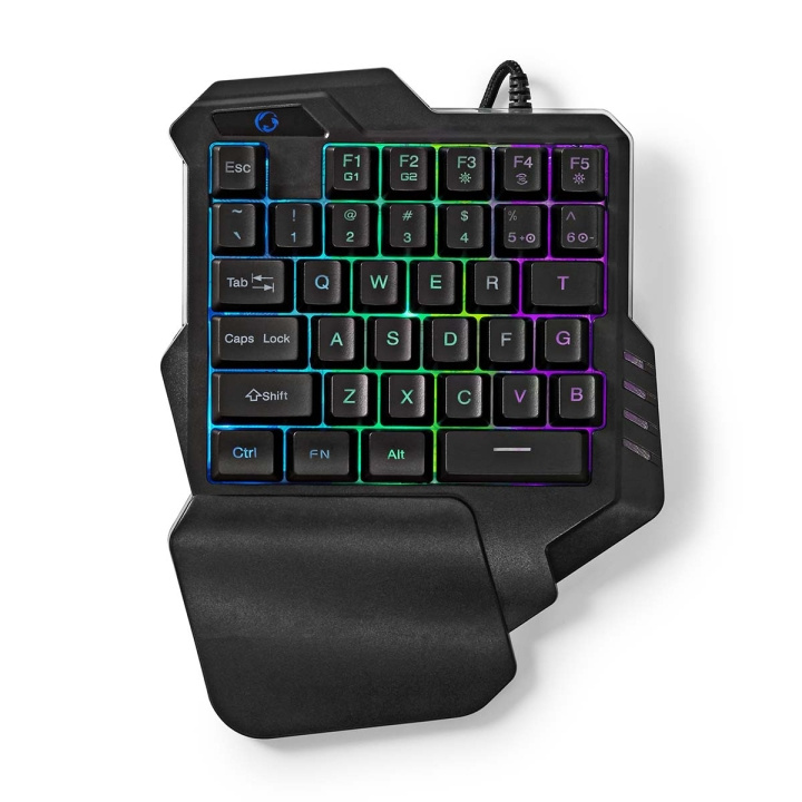 Nedis Wired Gaming Keyboard | USB Type-A | Membrane Nøgler | RGB | Enhånds | Universel | USB Drevet | Strømkabellængde: 1.60 m | Gaming billede