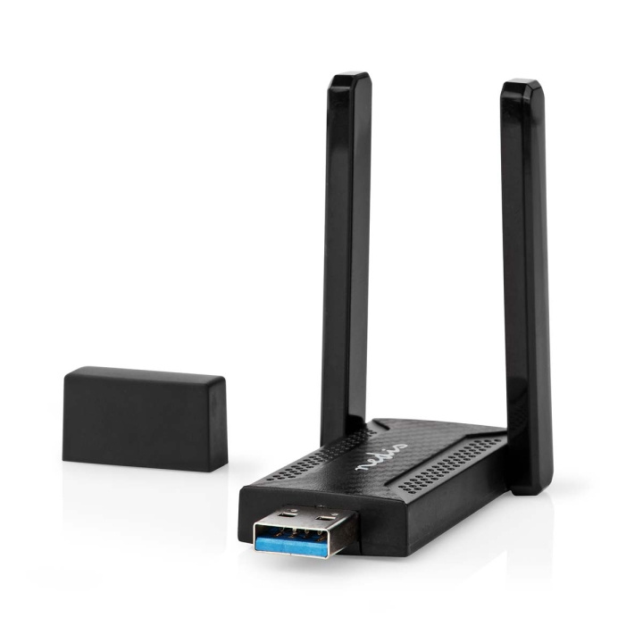 Nedis Netværk dongle | Wi-Fi | AC1200 | 2.4/5 GHz (Dual Band) | USB3.0 | Wi-Fi-hastighed total: 1200 Mbps | Windows 10 / Windows 11 / Windows 8 i gruppen COMPUTERTILBEHØR / Netværk / WiFi forlængere hos TP E-commerce Nordic AB (C57002)