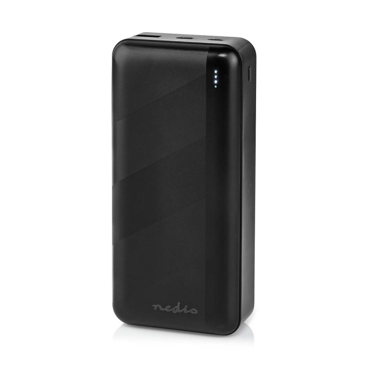 Nedis Powerbank | 32000 mAh | 2.4 / 3.0 / 3.25 A | Antal output: 2 | Output tilslutning: 1x USB-A / 1x USB-C™ | Input forbindels: 1x Micro USB / 1x USB-C™ | PD3.0 45W / PD3.0 65W | Lithium-polymer i gruppen SMARTPHONES & TABLETS / Opladere og kabler / Powerbanks hos TP E-commerce Nordic AB (C57004)