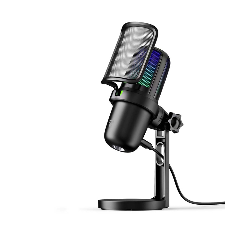 Nedis Streaming og Gaming Mikrofon | Brugt til: Desktop / Notebook | USB Type-A | Indbygget on/off-knap (tænd/sluk) | POP Filter i gruppen COMPUTERTILBEHØR / Computer Tilbehør / Mikrofoner hos TP E-commerce Nordic AB (C57007)