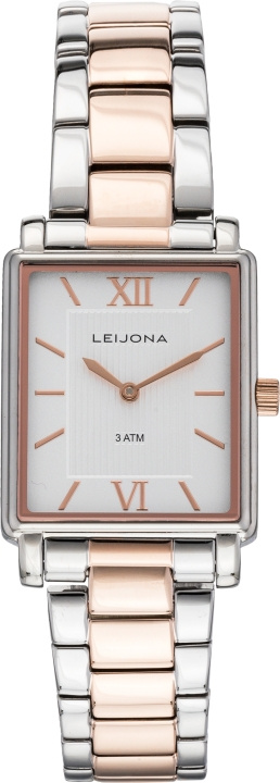 Leijona 5171-4344 - armbandsklocka, 24 mm, silver / roséguld i gruppen SPORT, FRITID & HOBBY / Accessories / Ure hos TP E-commerce Nordic AB (C57119)
