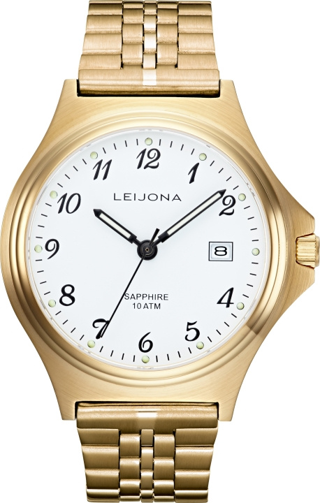 Leijona 5010-1907 -armbandsur, 37 mm, guld i gruppen SPORT, FRITID & HOBBY / Accessories / Ure hos TP E-commerce Nordic AB (C57156)