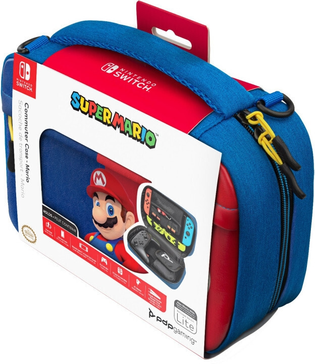 PDP Gaming Switch Commuter Case - Mario, Switch i gruppen HJEMMEELEKTRONIK / Spilkonsoller og tilbehør / Nintendo Switch / Tilbehør hos TP E-commerce Nordic AB (C57201)