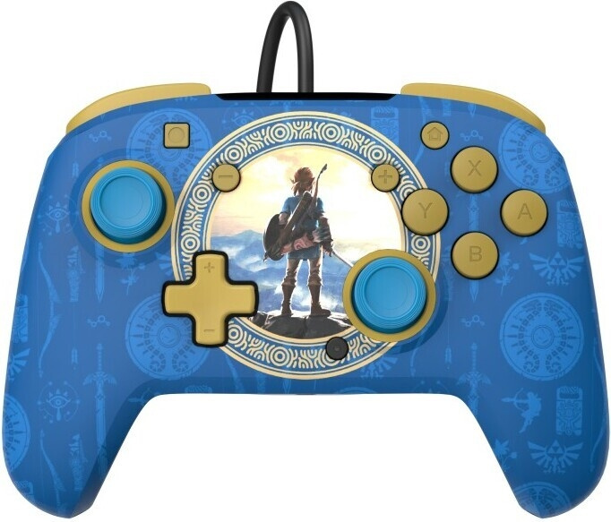 PDP Gaming Rematch Wired Controller – Hyrule Blue - trådbunden styrning, Switch i gruppen HJEMMEELEKTRONIK / Spilkonsoller og tilbehør / Nintendo Switch / Tilbehør hos TP E-commerce Nordic AB (C57272)