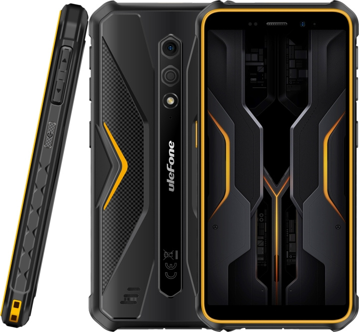 Ulefone Armor X12 Pro telefon, 64/4GB, svart/orange i gruppen SMARTPHONES & TABLETS / Mobiltelefoner & smartphones hos TP E-commerce Nordic AB (C57331)