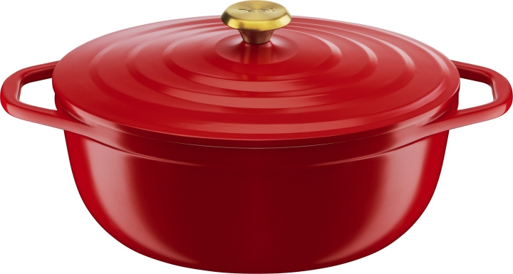 Tefal Air-gjutjärnsgryta, 5,7 L, röd i gruppen HJEM, HUS & HAVE / Køkkenredskaber / Gryder og kasseroller hos TP E-commerce Nordic AB (C57454)