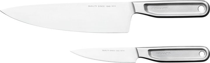 Fiskars All Steel Cooks knivset, tvådelad i gruppen HJEM, HUS & HAVE / Køkkenredskaber / Køkkenknive & Knivslibemaskiner hos TP E-commerce Nordic AB (C57459)