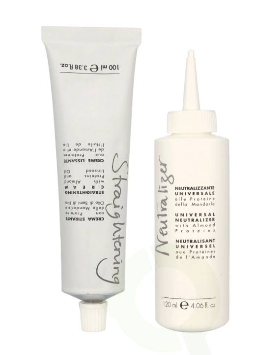 Fanola Straightening Cream Kit 220 ml Cream 100ml/Smoothing Neutraliseren Cream 120ml i gruppen SKØNHED & HELSE / Hår og styling / Hår styling / Styling creme hos TP E-commerce Nordic AB (C57570)
