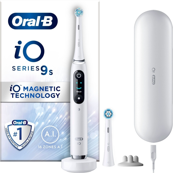 Oral B iO Series 9 - elektrisk tandborste, vit i gruppen SKØNHED & HELSE / Oral pleje / Elektriske tandbørster hos TP E-commerce Nordic AB (C57681)