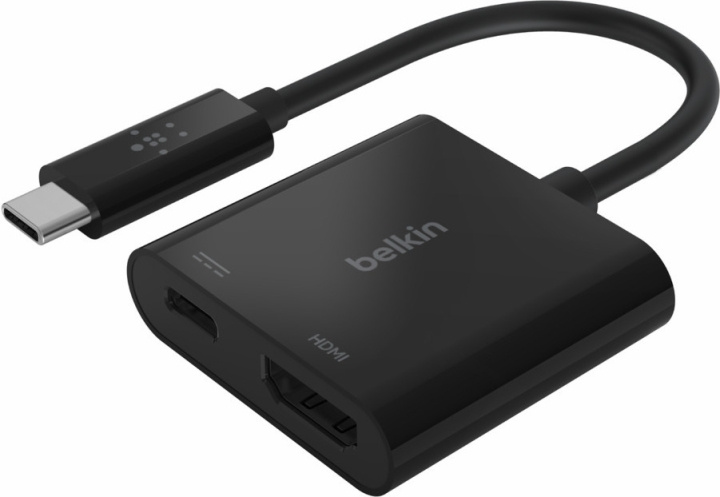 Belkin USB-C® - HDMI® + laddningsadapter i gruppen HJEMMEELEKTRONIK / Kabler og adaptere / HDMI / Adaptere hos TP E-commerce Nordic AB (C57683)