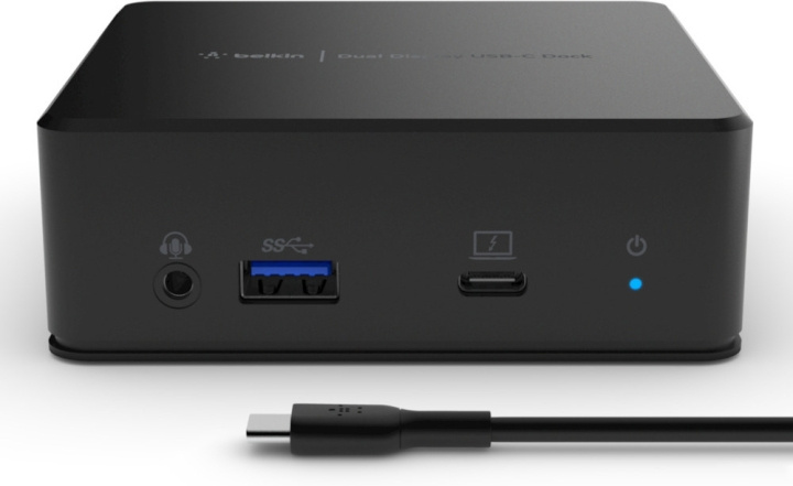 Belkin USB-C Dual Display Docking Station - brygga i gruppen COMPUTERTILBEHØR / Bærbare computere og tilbehør / Docking stationer hos TP E-commerce Nordic AB (C57689)