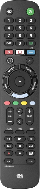 One For All URC 4912 universell fjärrkontroll för Sony TV-apparater i gruppen HJEMMEELEKTRONIK / Lyd & billede / Tv og tilbehør / Fjernbetjeninger hos TP E-commerce Nordic AB (C57707)