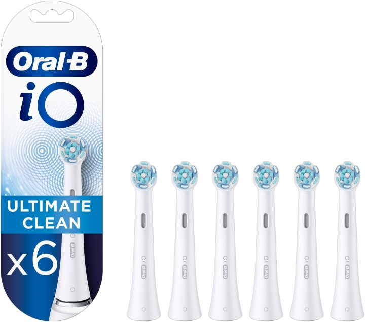 Oral B iO Ultimate Clean - borsthuvud, vit, 6 stycken i gruppen SKØNHED & HELSE / Oral pleje / Tilbehør til elektriske tandbørster hos TP E-commerce Nordic AB (C57742)