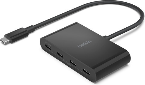 Belkin Connect USB-C-hubb, fyra portar i gruppen COMPUTERTILBEHØR / Computer Tilbehør / USB-hubs hos TP E-commerce Nordic AB (C57796)