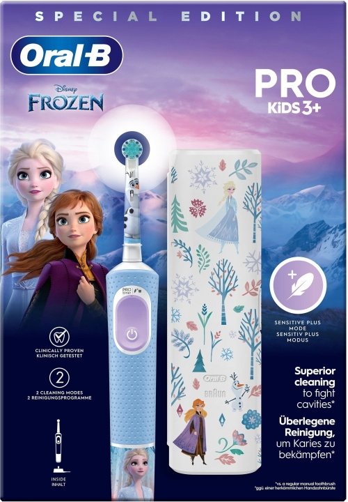 Oral B Vitality Pro Kids Frozen - elektrisk tandborste i gruppen SKØNHED & HELSE / Oral pleje / Elektriske tandbørster hos TP E-commerce Nordic AB (C57816)
