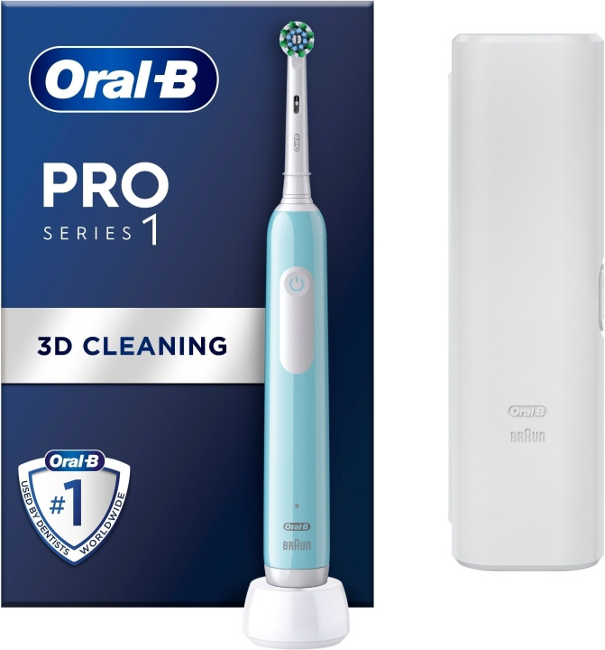 Oral B Pro Series 1 - elektrisk tandborste, blå i gruppen SKØNHED & HELSE / Oral pleje / Elektriske tandbørster hos TP E-commerce Nordic AB (C57818)