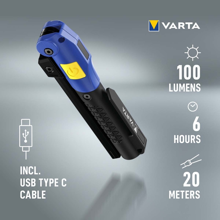 Varta Work Flex® multifunktionslampe F20R genopladelig i gruppen SPORT, FRITID & HOBBY / Lommelygter og Pandelygter / Lommelygter hos TP E-commerce Nordic AB (C57837)