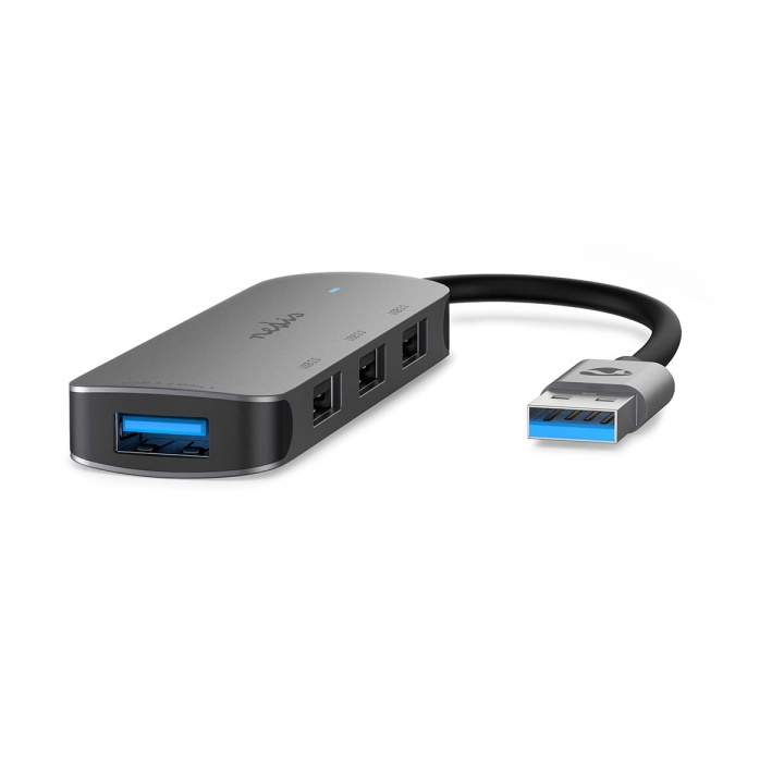 Nedis USB-hub | USB-A Han | 4x USB A Female | 4-Port port(s) | USB 2.0 / USB 3.2 Gen 1 | USB Drevet i gruppen COMPUTERTILBEHØR / Computer Tilbehør / USB-hubs hos TP E-commerce Nordic AB (C57846)