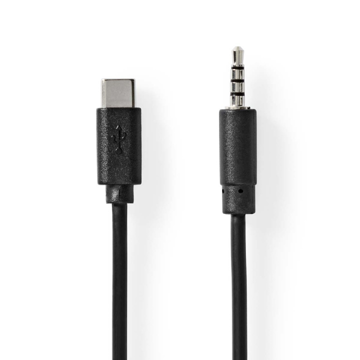 Nedis USB-C™ Adapter | USB 2.0 | USB-C™ Han | 3.5 mm Hanstik | 1.00 m | Runde | Nikkelplateret | PVC | Sort | Box i gruppen HJEMMEELEKTRONIK / Kabler og adaptere / Audio Analog / 3.5 mm hos TP E-commerce Nordic AB (C57852)