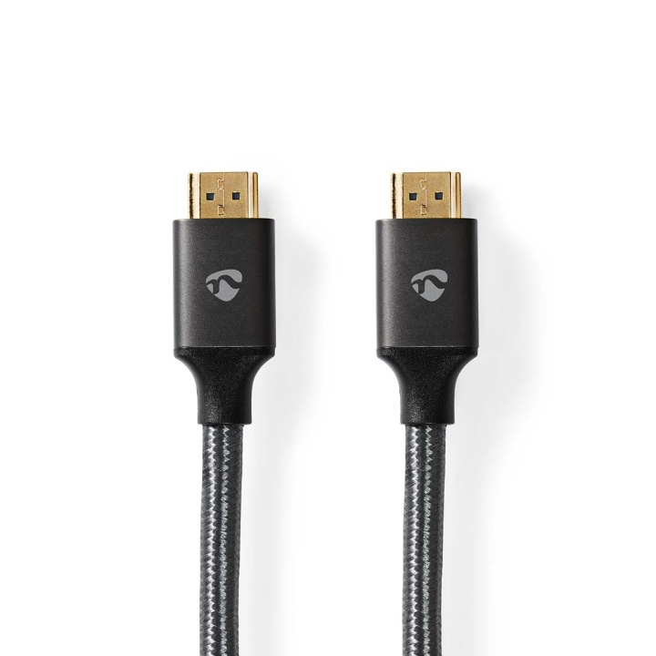 Nedis Ultra High Speed ​​HDMI ™ kabel | HDMI™ Stik | HDMI™ Stik | 8K@60Hz | 48 Gbps | 5.00 m | Runde | 6.7 mm | Gun Metal Grå | Cover Box i gruppen HJEMMEELEKTRONIK / Kabler og adaptere / HDMI / Kabler hos TP E-commerce Nordic AB (C57869)