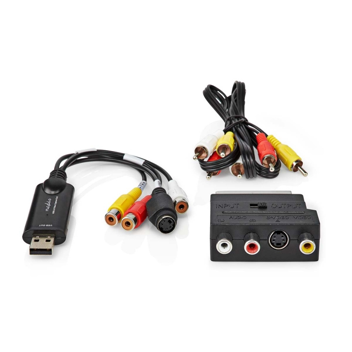 Nedis Video Grabber | USB 2.0 | 480p | A / V-kabel / Scart i gruppen HJEMMEELEKTRONIK / Lyd & billede / Tv og tilbehør / Film- og videoredigering hos TP E-commerce Nordic AB (C57871)