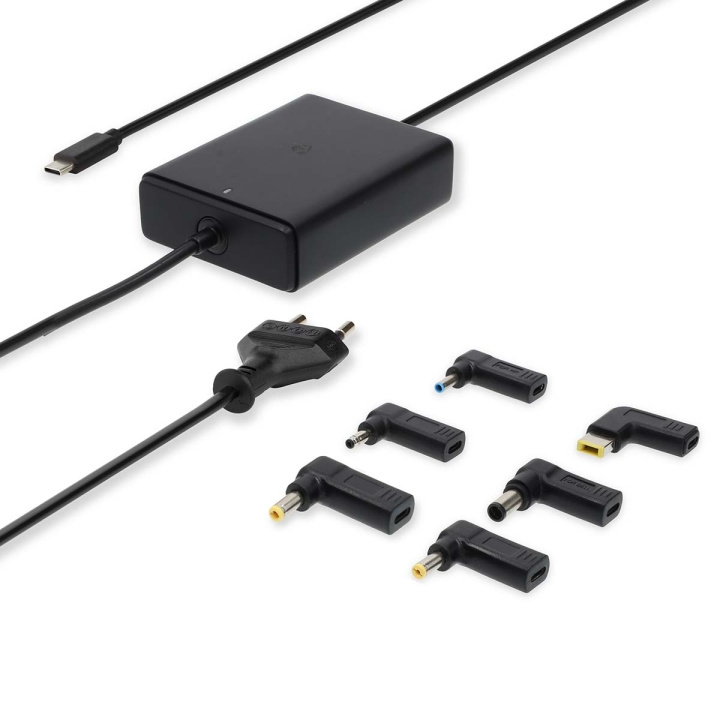 Nedis notebook-adapter | GaN | 65 W | 5 / 9 / 12 / 15 / 20 V DC | 2.4 / 3.0 / 3.25 A | Brugt til: Notebook / Smartphone / Tablet | Euro / Type-C (CEE 7/16) i gruppen COMPUTERTILBEHØR / Bærbare computere og tilbehør / Oplader / Opladere til laptops / Universal hos TP E-commerce Nordic AB (C57891)