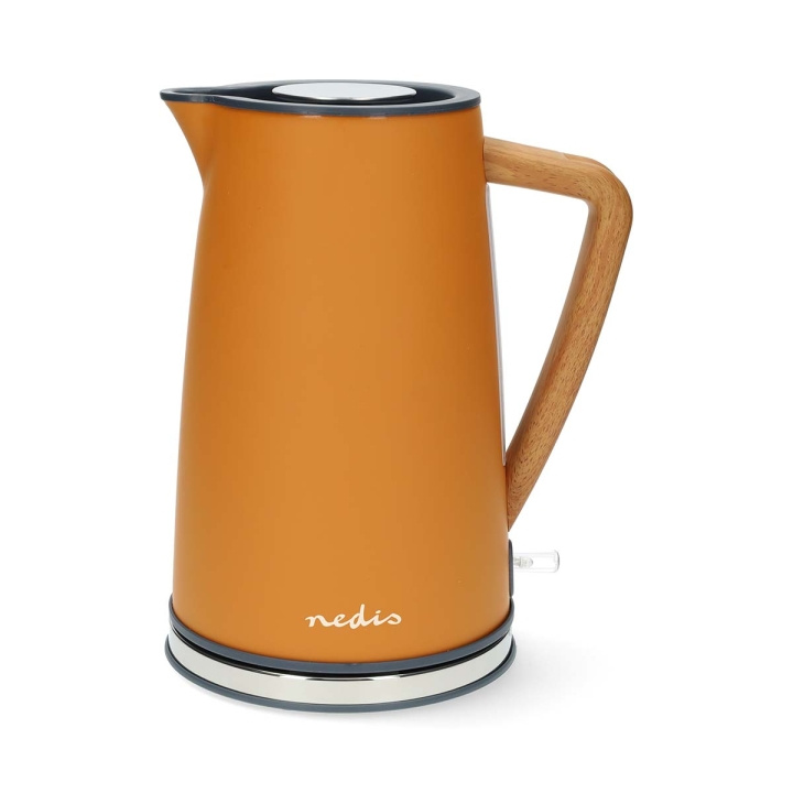 Nedis Elkedel | 1.7 l | Soft-Touch | Orange | Drejelig 360 grader | Skjult varmeelement | Strix®-controller | Beskyttelse mod kogetørring i gruppen HJEM, HUS & HAVE / Husholdningsapparater / Vand & Juice / Elkedel hos TP E-commerce Nordic AB (C57894)