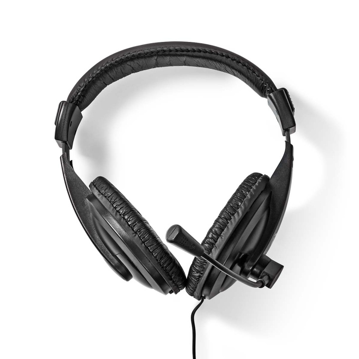 Nedis PC-headset | Over-Ear | Stereo | 1x 3.5 mm / 2x 3.5 mm | Fold-Away Mikrofon | Sort i gruppen COMPUTERTILBEHØR / Computer Tilbehør / Headset hos TP E-commerce Nordic AB (C57904)