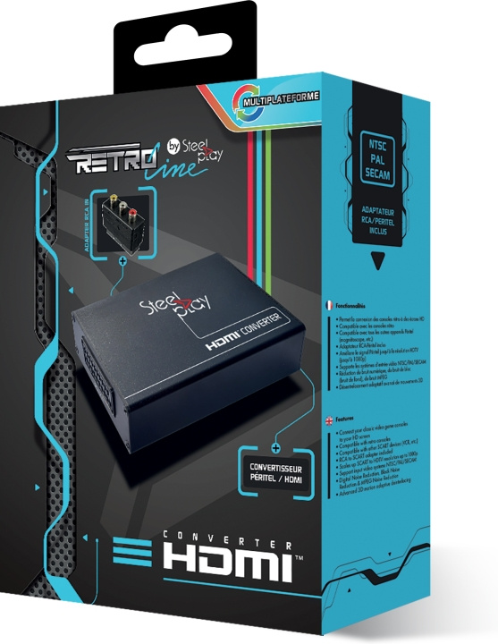 Steelplay Retro Line SCART till HDMI Converter signalomvandlare i gruppen COMPUTERTILBEHØR / Kabler og adaptere / Signalomformer hos TP E-commerce Nordic AB (C57948)